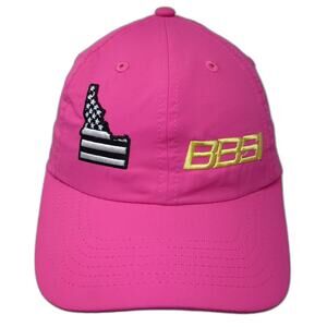 Imperial Baseball Cap Pink S Slideback Idaho BBSI Polyester Embroidered Hat